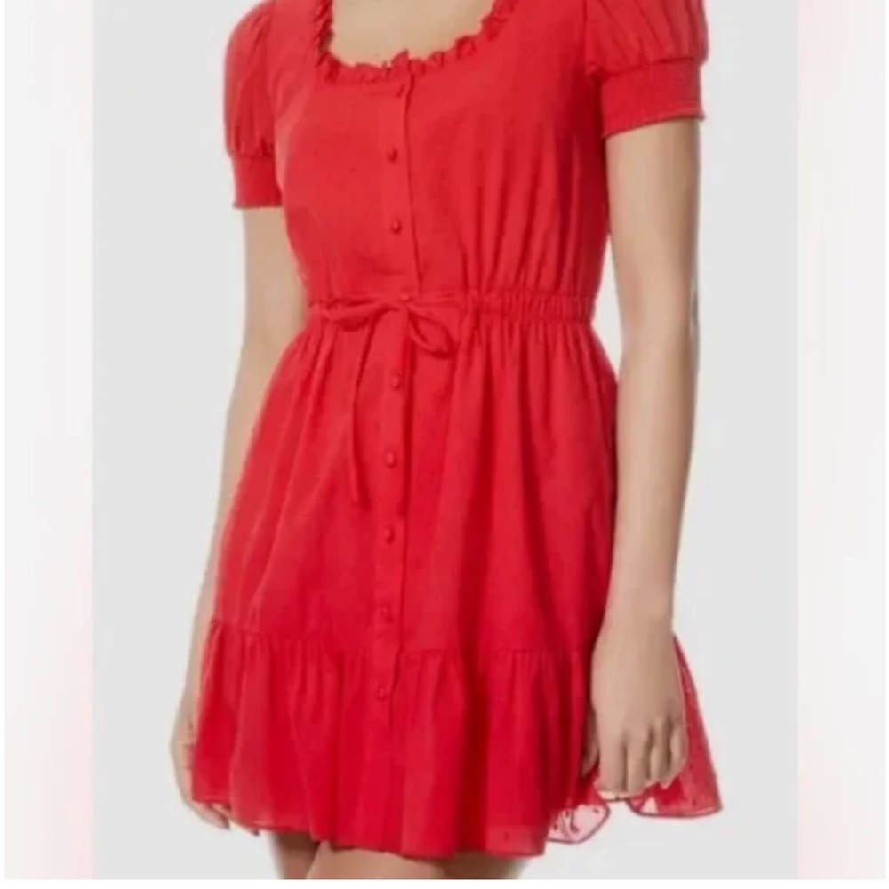 Alice + Olivia Red Mini Dress - Picture 3 of 16